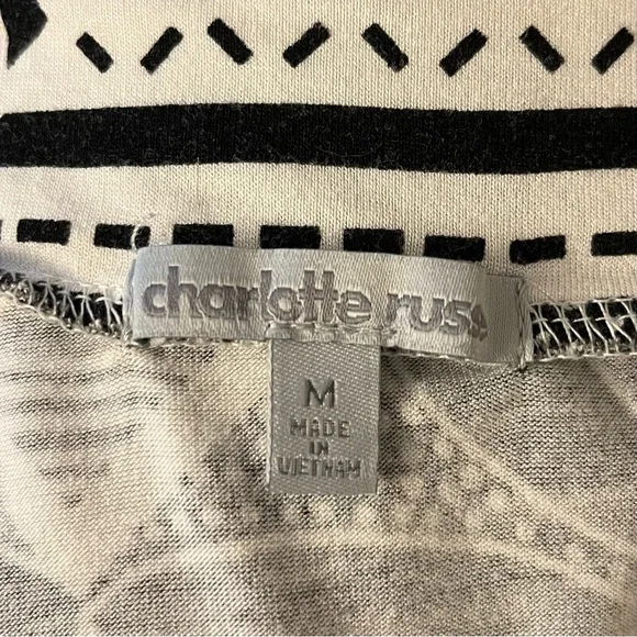 Charlotte Russe Black & White Print Maxi Skirt, Size M - Picture 7 of 10